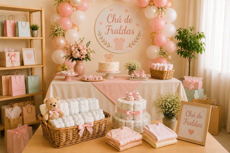 Como Fazer um Chá de Fraldas Lista, Decoração, Bolo e Muito Mais