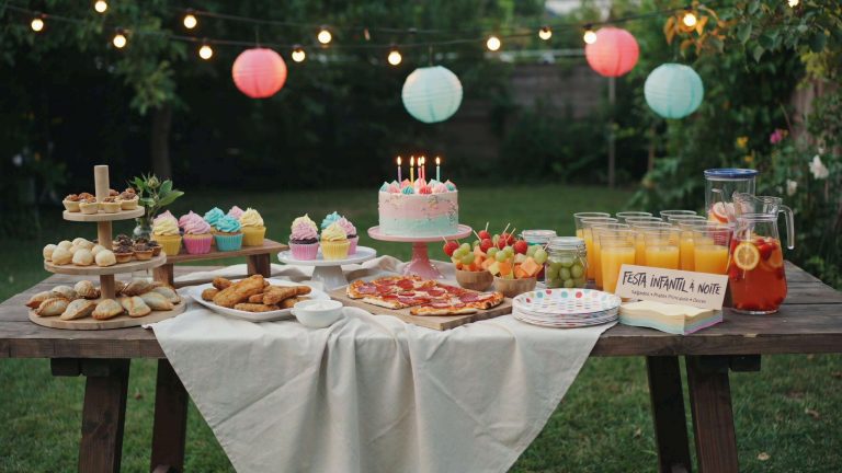 O que Servir em Festa Infantil à Noite